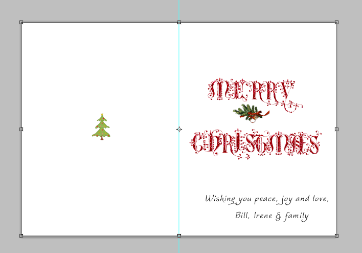 Create your own Christmas Card with Digital Scrapbooking
