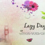 A mousepad with digital scrapbooking