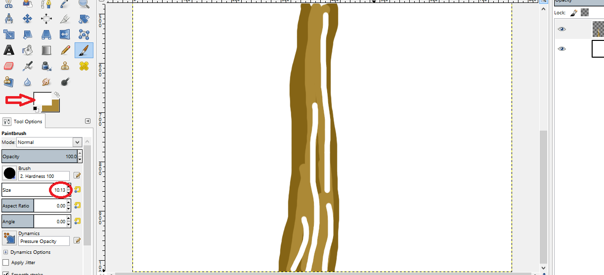 Drawing Smooth Lines In Gimp : How to draw a tree in gimp