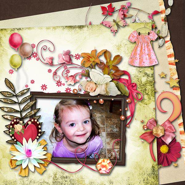 Little Fairies Digital Scrapbooking Tutorial