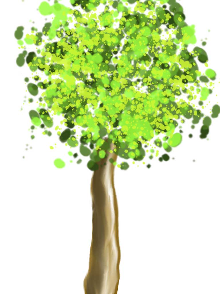 How to Draw a Tree in GIMP