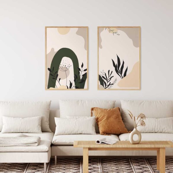 Mural “Desert” | Abstract Wall Art Set with two Art Prints (Digital Download) - Image 2