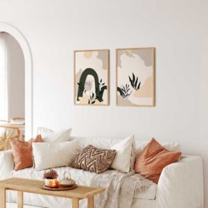 Mural “Desert” | Abstract Wall Art Set with two Art Prints (Digital Download)