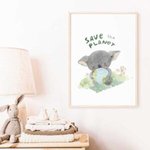 Mural “Save the Planet” for the Nursery (Digital Download)