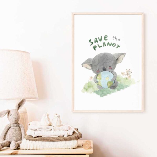 Mural “Save the Planet” for the Nursery (Digital Download)