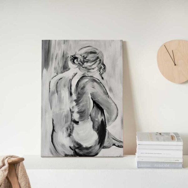 Nude Abstract Female Acrylic Painting | Art (Digital Download) - Image 3