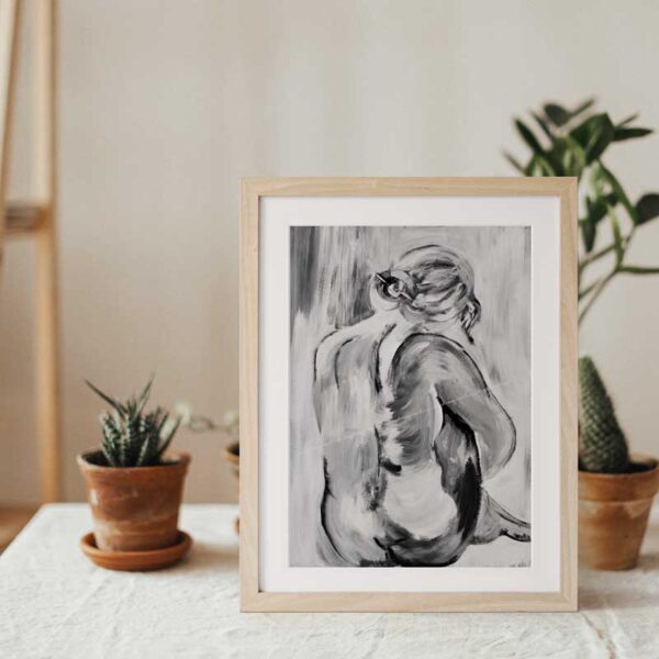 Nude Abstract Female Acrylic Painting | Art (Digital Download) - Image 4