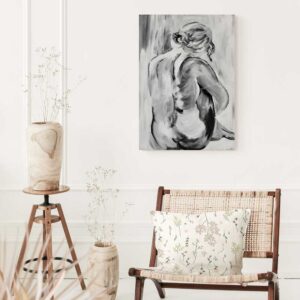 Nude Abstract Female Acrylic Painting | Art (Digital Download)