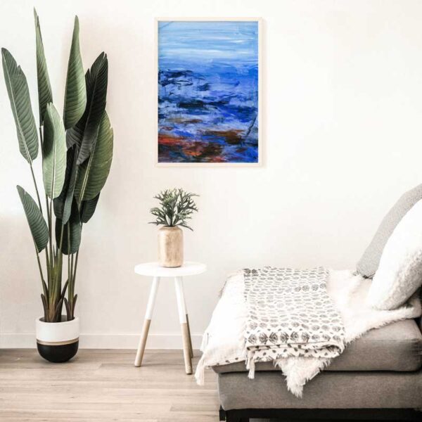 Abstract Artwork "By the Sea" Acrylic Painting (Digital Download) - Image 3