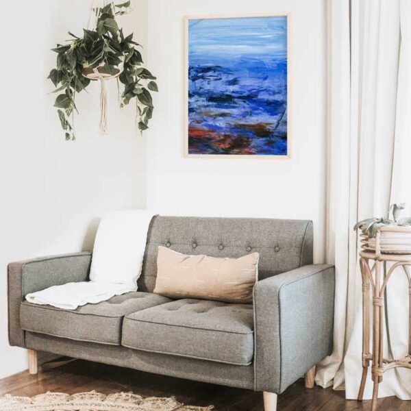 Abstract Artwork "By the Sea" Acrylic Painting (Digital Download) - Image 4