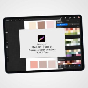 Desert Sunset Procreate Color Palettes