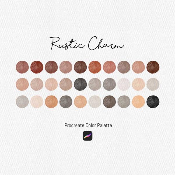 Rustic Charm Procreate Color Palettes - Image 2