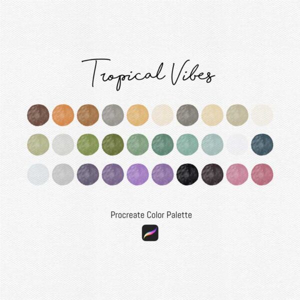 Tropical Vibes Procreate Color Palettes - Image 2