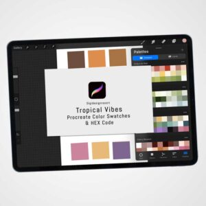 Tropical Vibes Procreate Color Palettes