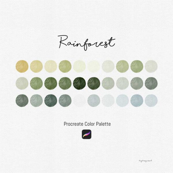Rainforest Procreate Color Palettes - Image 2