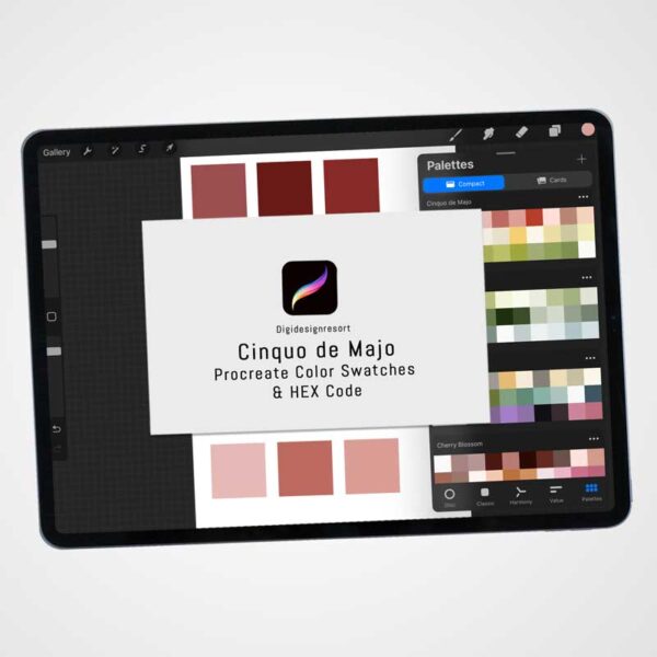 Cinquo de Majo Procreate Color Palettes