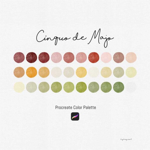 Cinquo de Majo Procreate Color Palettes - Image 2