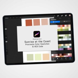 Sunrise at the Coast Procreate Color Palettes