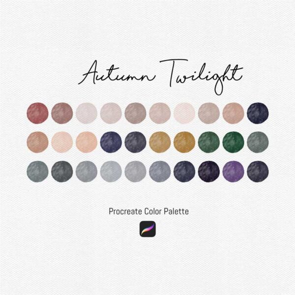 Autumn Twilight Procreate Color Palettes - Image 2