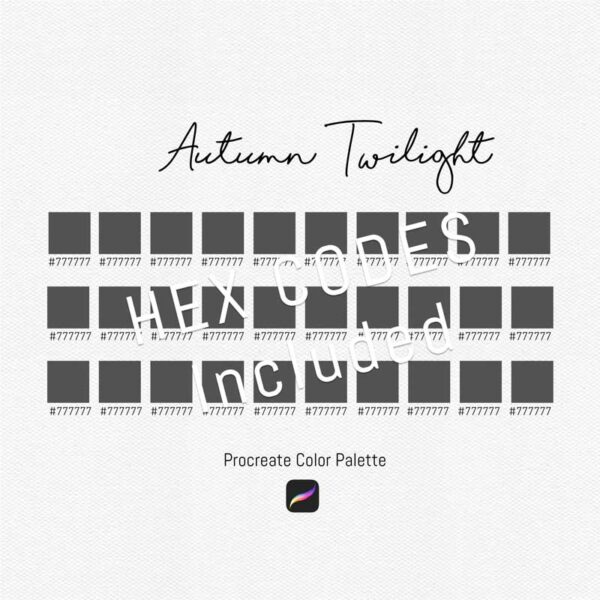 Autumn Twilight Procreate Color Palettes - Image 3