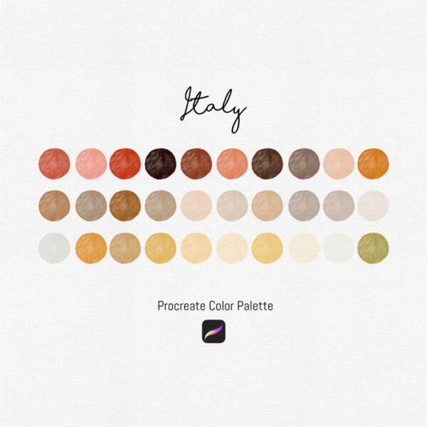 Italy Procreate Color Palettes - Image 2