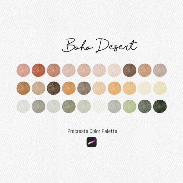 Boho Desert Procreate Color Palettes - Image 2
