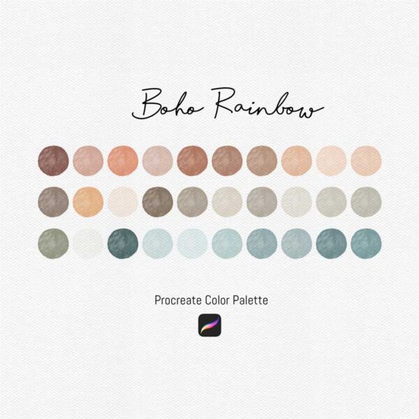 Boho Rainbow Procreate Color Palettes - Image 2