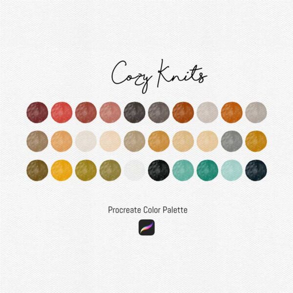 Cozy Knits Procreate Color Palettes - Image 2