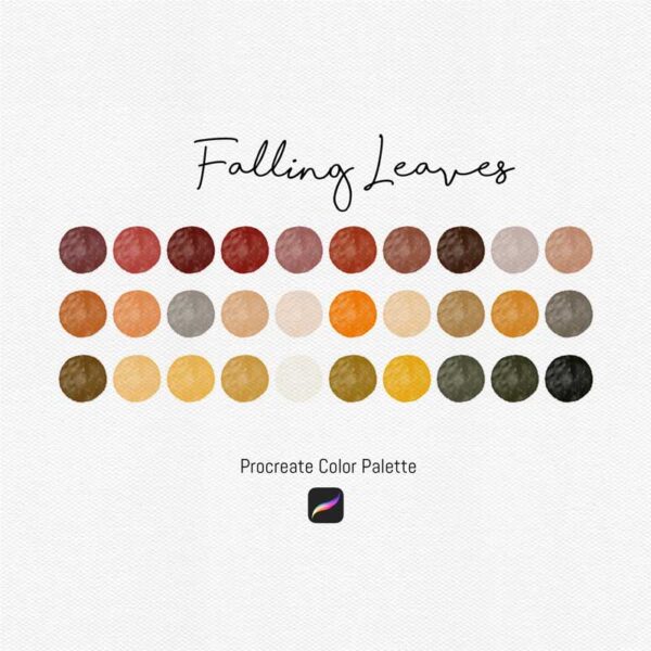 Falling Leaves Procreate Color Palettes - Image 2