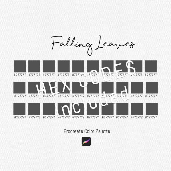 Falling Leaves Procreate Color Palettes - Image 3