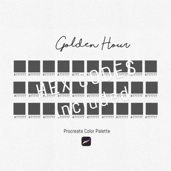 Golden Hour Procreate Color Palettes - Image 3