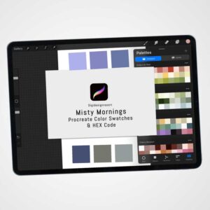 Misty Mornings Procreate Color Palettes