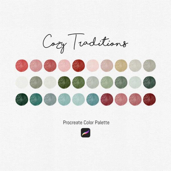 Cozy Traditions Procreate Color Palettes - Image 2