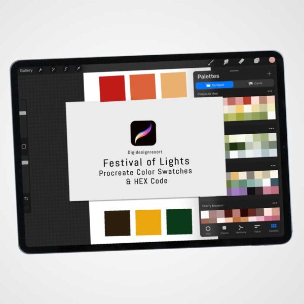 Festival of Lights Procreate Color Palettes