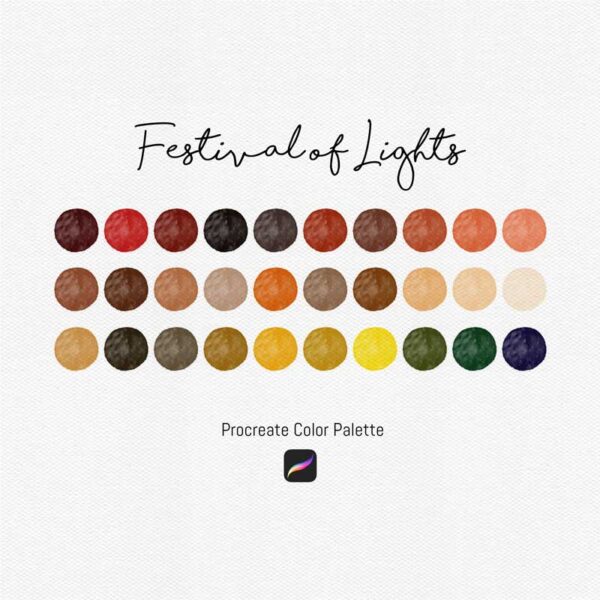 Festival of Lights Procreate Color Palettes - Image 2