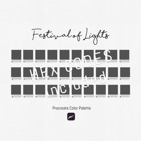 Festival of Lights Procreate Color Palettes - Image 3