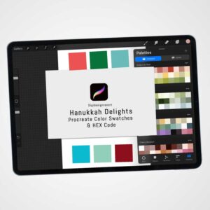 Hannukah Delights Procreate Color Palettes