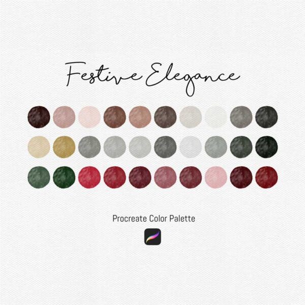 Festive Elegance Procreate Color Palettes - Image 2