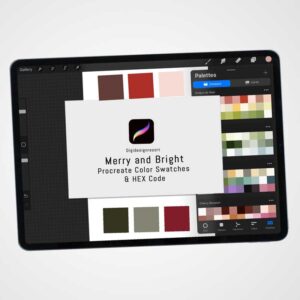Merry and Bright Procreate Color Palettes