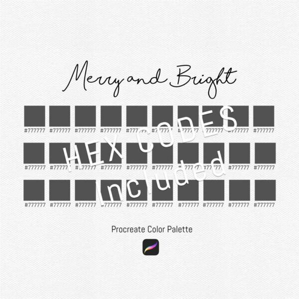 Merry and Bright Procreate Color Palettes - Image 3