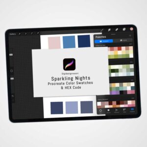 Sparkling Nights Procreate Color Palettes