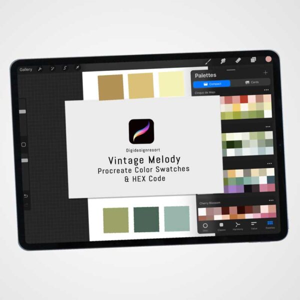 Vintage Melody Procreate Color Palettes