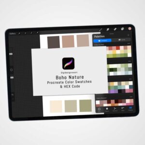 Boho Nature Procreate Color Palettes