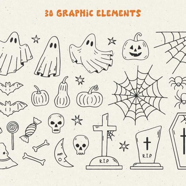 Scary Club Halloween Font & Graphics - Image 4