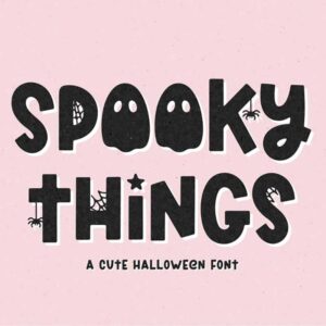 Spooky Things – Cute Halloween Font