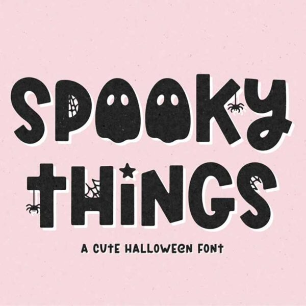 Spooky Things – Cute Halloween Font