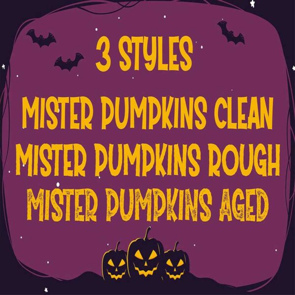 Mister Pumpkins Halloween Font With Bonus Vector - Image 4