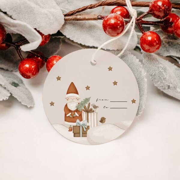 Festive Christmas Gift Tag Collection: Santa's Secret Christmas Tag - Image 2