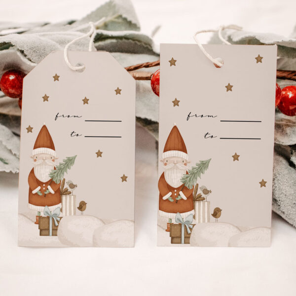 Festive Christmas Gift Tag Collection: Santa's Secret Christmas Tag - Image 3