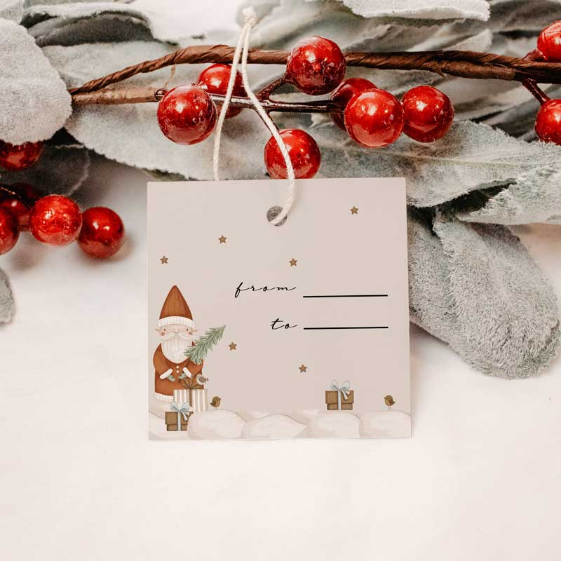Festive Christmas Gift Tag Collection: Santa's Secret Christmas Tag - Image 4